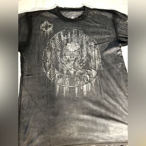 Men's Affliction grey Tshirt in size xxl, no stains no rips and non smoker